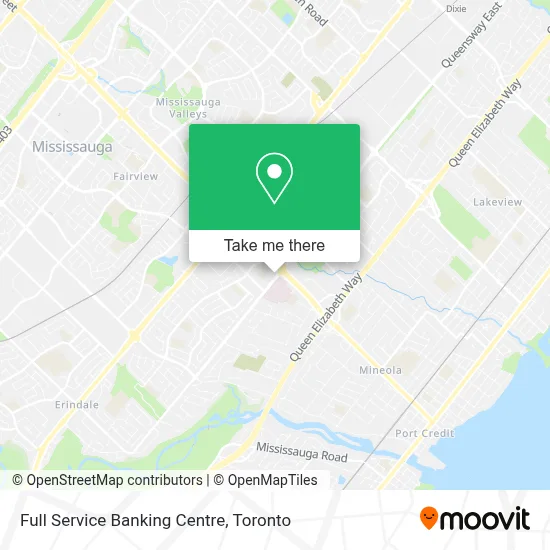 Full Service Banking Centre map