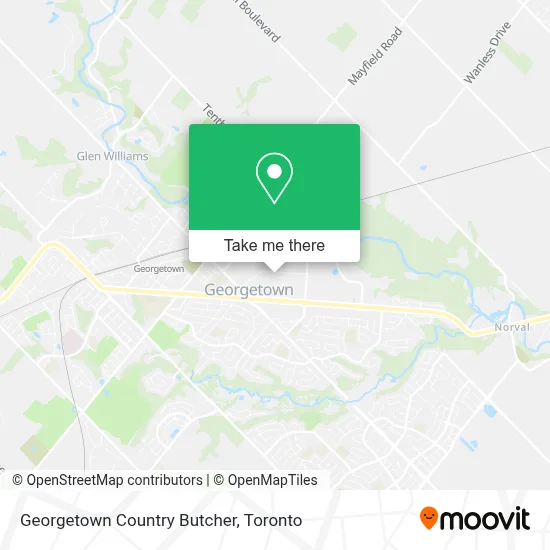Georgetown Country Butcher map