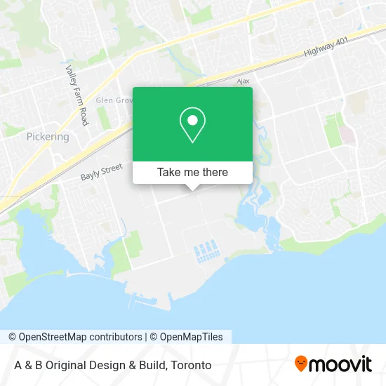 A & B Original Design & Build map