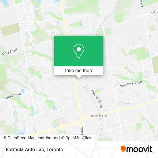 Formula Auto Lab map