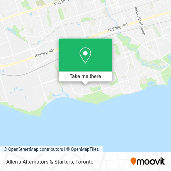 Allen's Alternators & Starters map
