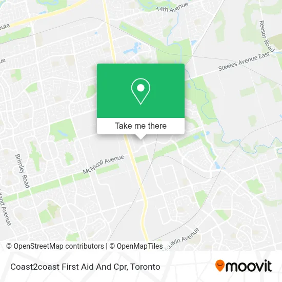 Coast2coast First Aid And Cpr map