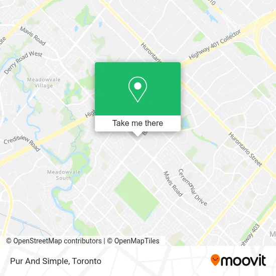 Pur And Simple map