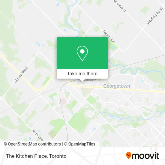The Kitchen Place map