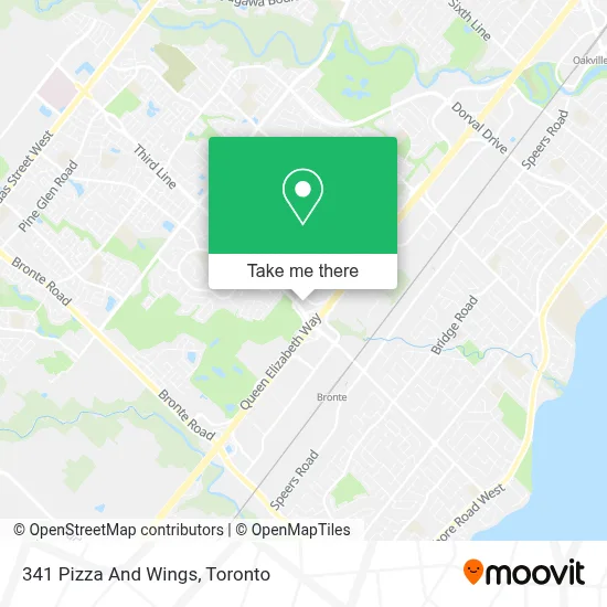 341 Pizza And Wings map