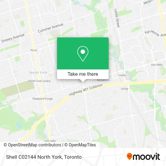 Shell C02144 North York map