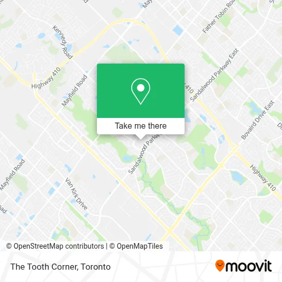 The Tooth Corner map
