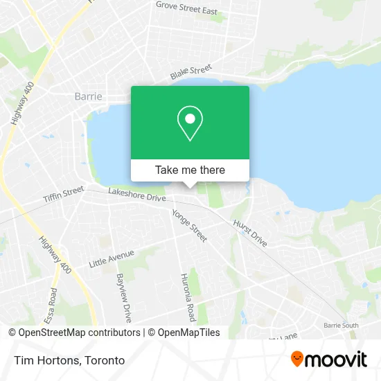 Tim Hortons map
