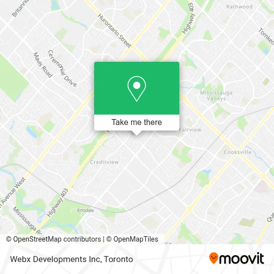 Webx Developments Inc map