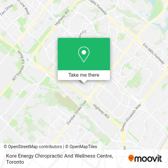 Kore Energy Chiropractic And Wellness Centre map
