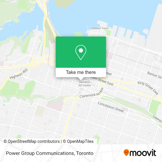 Power Group Communications map