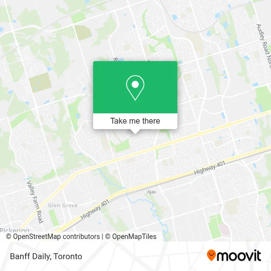 Banff Daily map