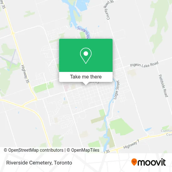 Riverside Cemetery plan