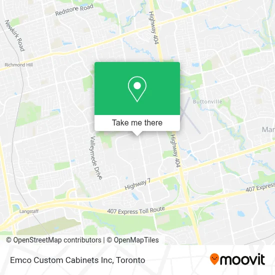Emco Custom Cabinets Inc map