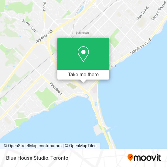 Blue House Studio map