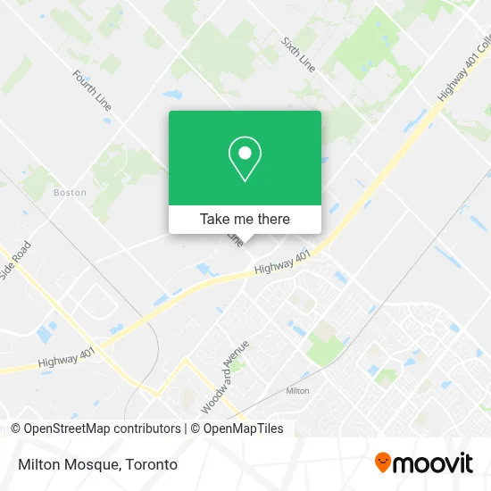 Milton Mosque map