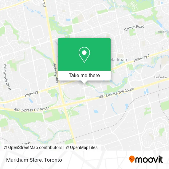 Markham Store map