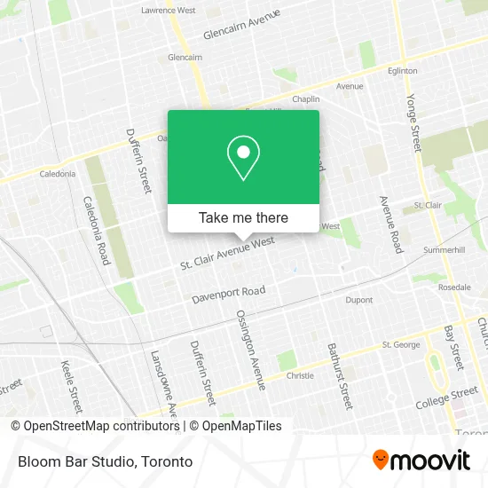 Bloom Bar Studio map
