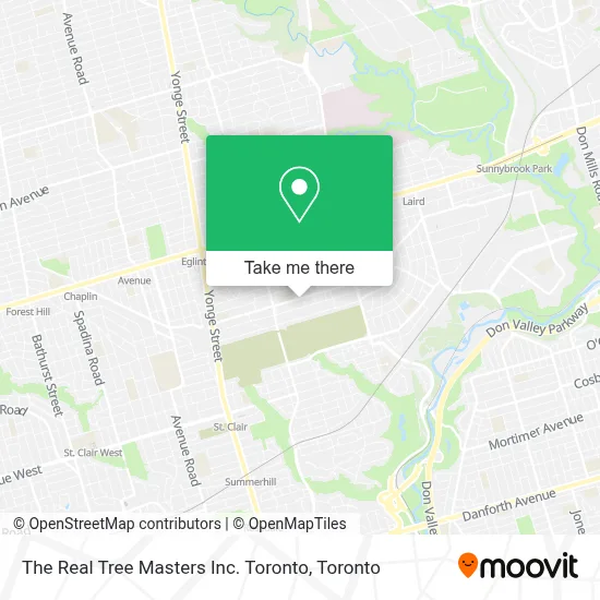 The Real Tree Masters Inc. Toronto map