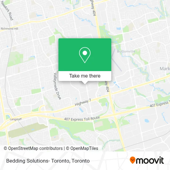 Bedding Solutions- Toronto map