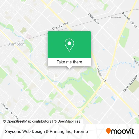 Saysons Web Design & Printing Inc map