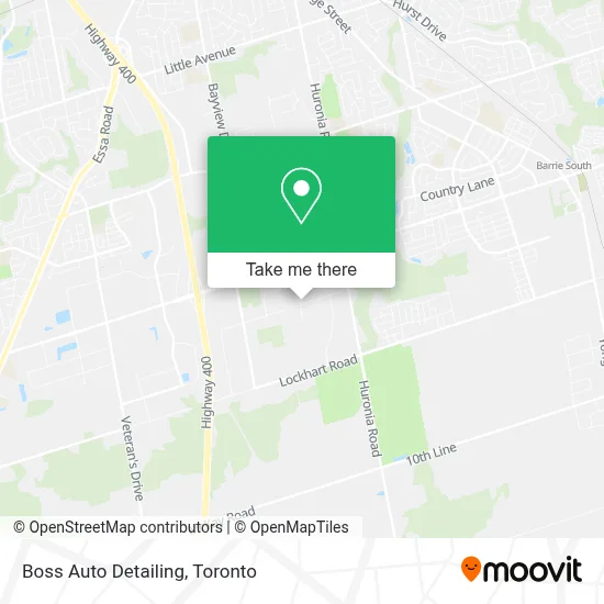 Boss Auto Detailing map