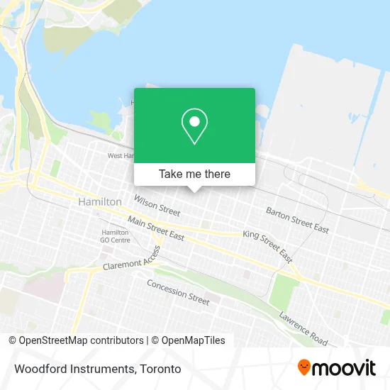 Woodford Instruments map