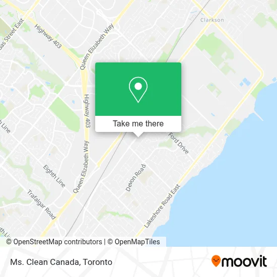 Ms. Clean Canada map