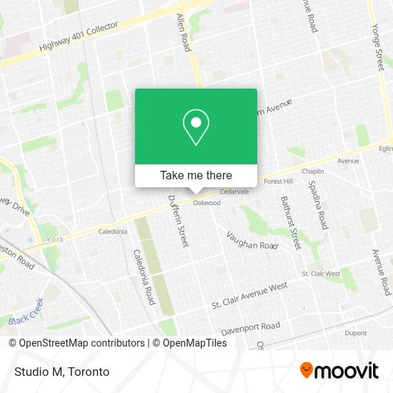 Studio M map
