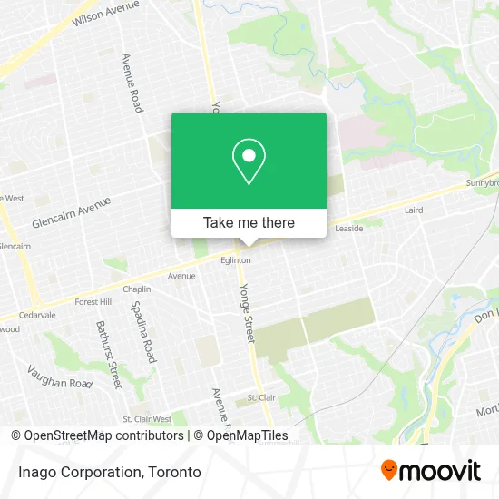 Inago Corporation map