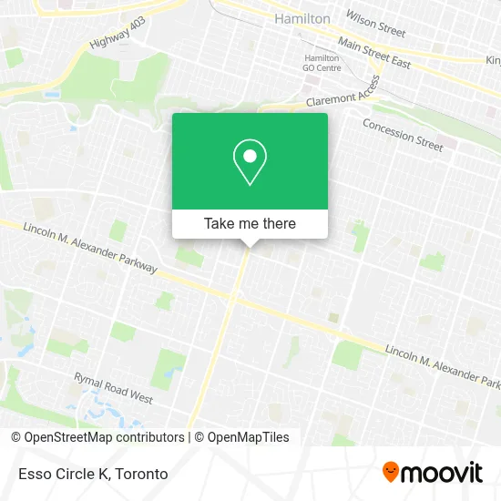 Esso Circle K map