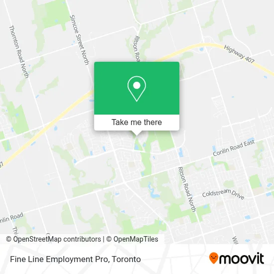 Fine Line Employment Pro map