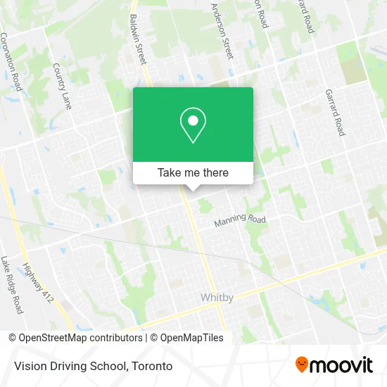 Vision Driving School map