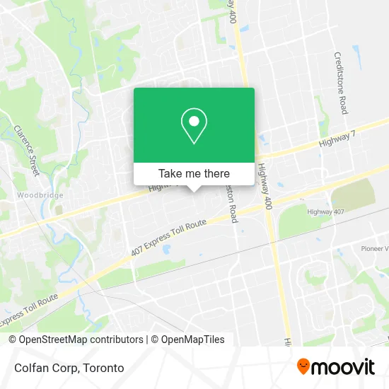 Colfan Corp map