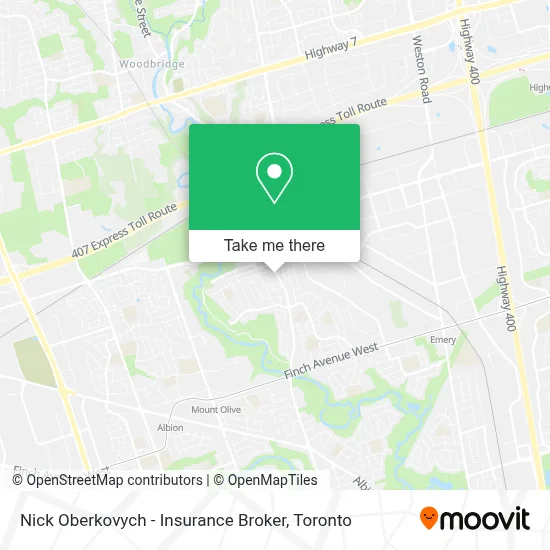 Nick Oberkovych - Insurance Broker map