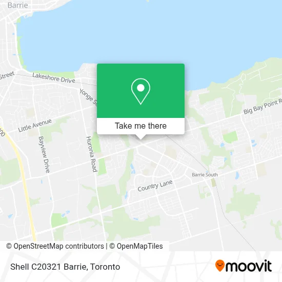 Shell C20321 Barrie map