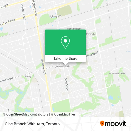 Cibc Branch With Atm map