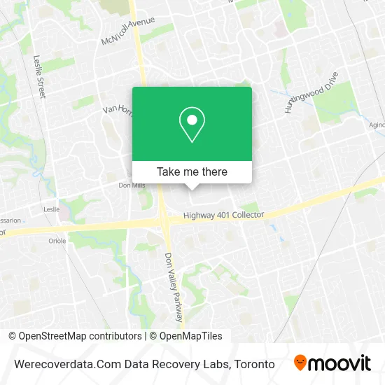 Werecoverdata.Com Data Recovery Labs map