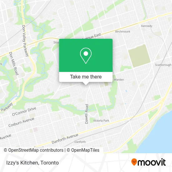 Izzy's Kitchen map