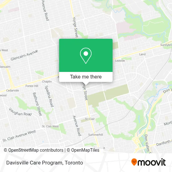 Davisville Care Program map