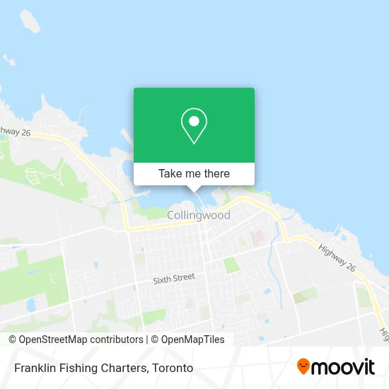 Franklin Fishing Charters map