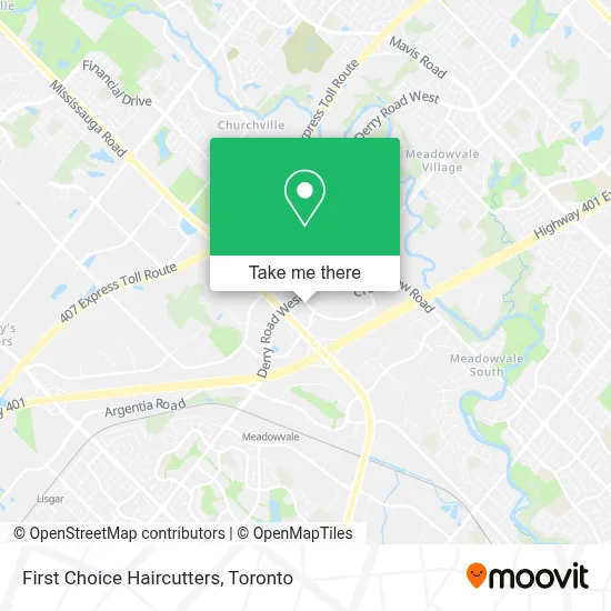 First Choice Haircutters map