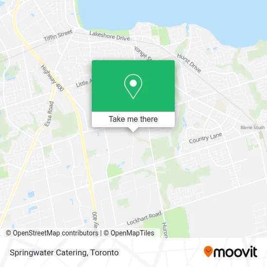 Springwater Catering map