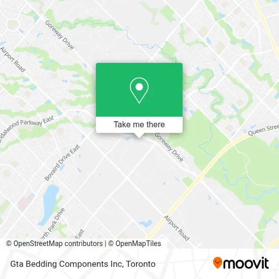 Gta Bedding Components Inc map