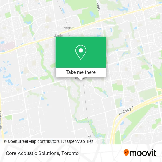 Core Acoustic Solutions map