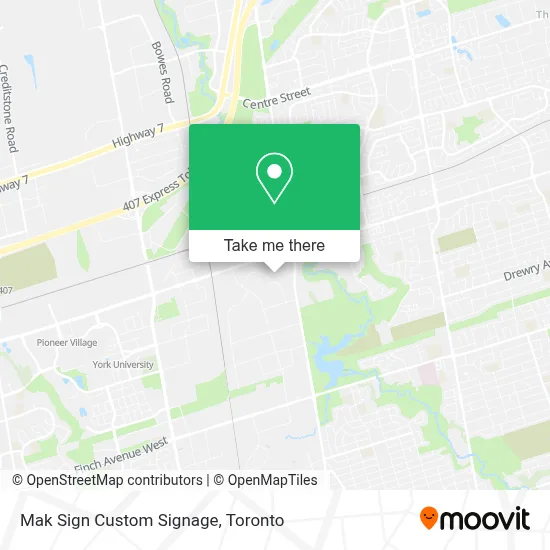 Mak Sign Custom Signage map