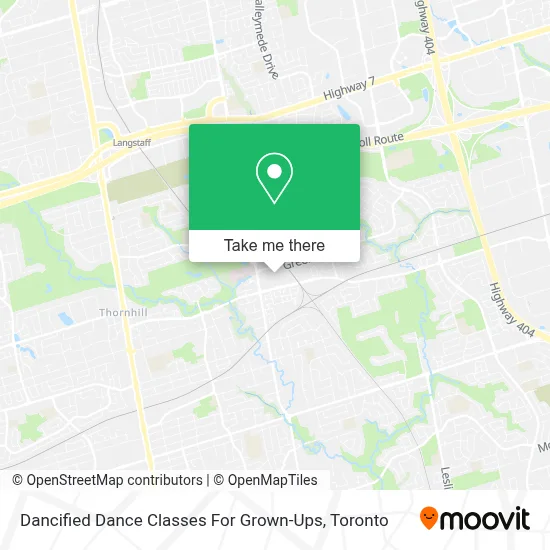 Dancified Dance Classes For Grown-Ups map