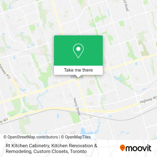 Rt Kitchen Cabinetry, Kitchen Renovation & Remodeling, Custom Closets map