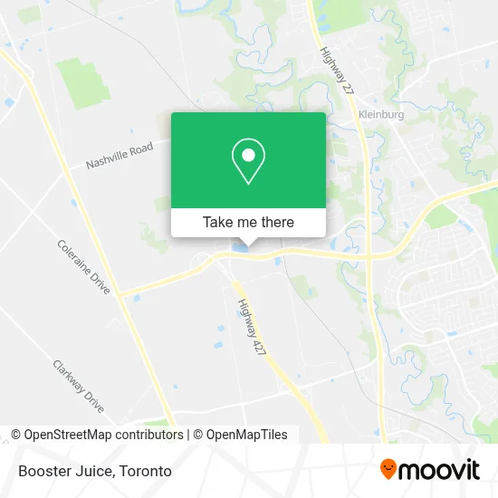 Booster Juice map