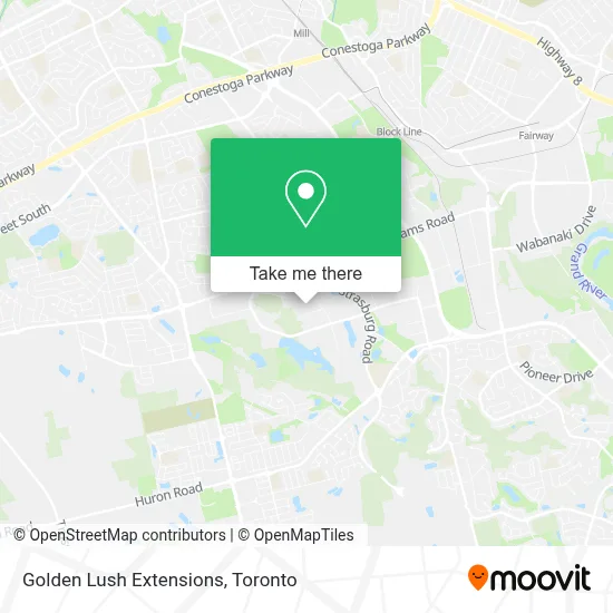 Golden Lush Extensions map
